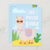 No ProbLlama Postkarte (Vorne/Hinten)