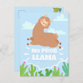 No ProbLlama Postkarte (Vorne/Hinten)