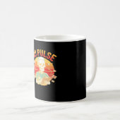 No Pulse Skeleton Nurse Funny Medical Halloween Pa Kaffeetasse (VorderseiteRechts)