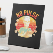 No Pulse Skeleton Nurse Funny Medical Halloween Pa Sockelschild (In Situ)