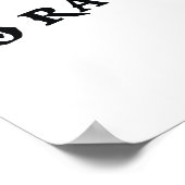 No Ragrets Mispelled Regrets Tattoo Poster (Ecke)