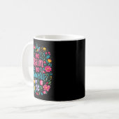 No Rain No Flowers Motivational Saying Wildflowers Kaffeetasse (Vorderseite Links)