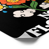 No Rain No Flowers _ Rainbow Nature _ Motivation Poster (Ecke)