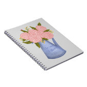 No rain no flowers watering can with flowers notizblock (Rechte Seite)