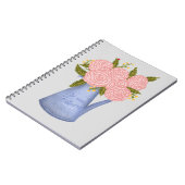 No rain no flowers watering can with flowers notizblock (Linke Seite)