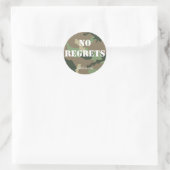 No Regrets Camouflage Sticker jnelsen.com (Tasche)