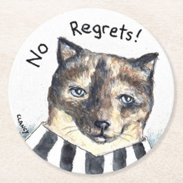 No Regrets cat Untersetzer