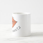 No Regrets Red Lips Valentine Kaffeetasse (Mittel)