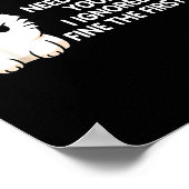 No Repeat Yourself I Ignored You Funny Cat Saying  Poster (Ecke)