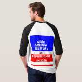 "NO Republicans" T-Shirt (Schwarz voll)