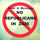 NO Repugs Fensteraufkleber (Blatt 3)