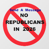 NO Repugs Fensteraufkleber (Blatt)