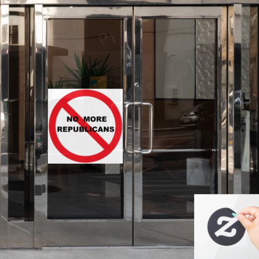 NO Repugs Fensteraufkleber (Büro Tür)