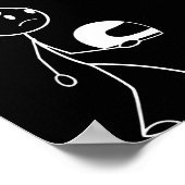 No Ride Today Funny Motorcycle Motorcycle Lovers M Poster (Ecke)