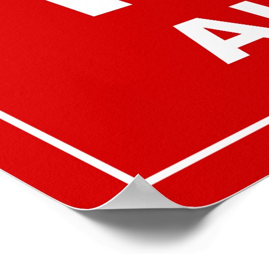 No Riff Raff Poster (Ecke)