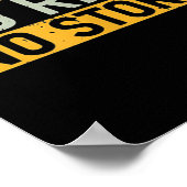 No Risk No Story. Motivation Quotes Clothing Poster (Ecke)