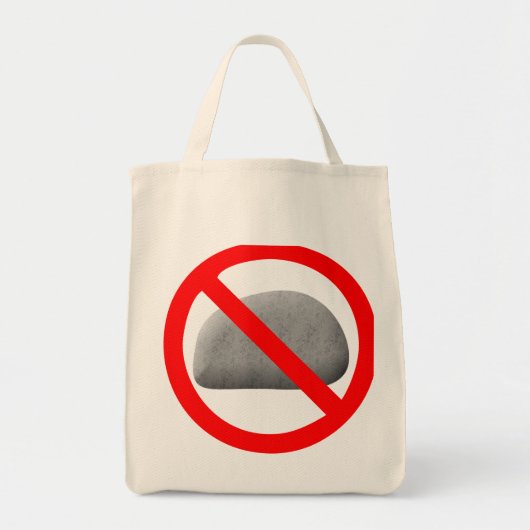"No Rocks" Trick oder Treat Bag Tragetasche (Vorne)