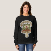 No Romance, Just Vibes | Cute Frog Mushroom core Sweatshirt (Vorne ganz)