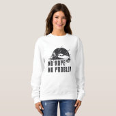 No Rope No Problem Wakeboard Wake Wakeboarding Sweatshirt (Vorne ganz)