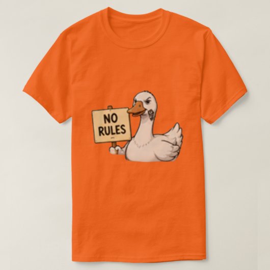 No Rules Gans Bold Rebel T-Shirt (Design vorne)