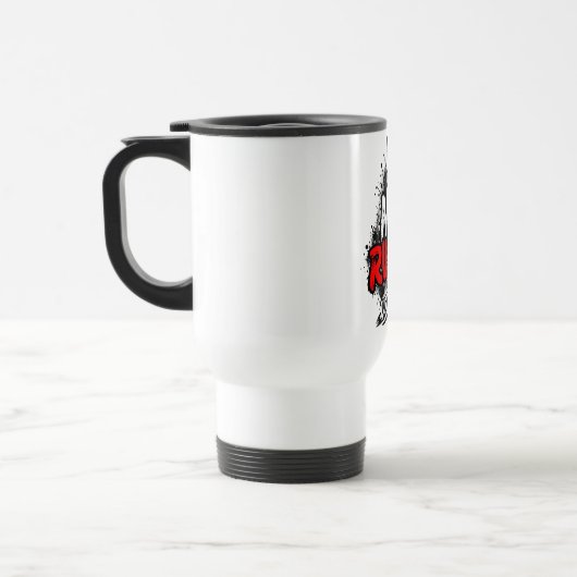 No Rules Grafik-Mug Reisebecher (Links)