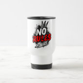 No Rules Grafik-Mug Reisebecher (Mittel)