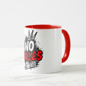 No Rules Grafik-Mug Tasse (VorderseiteRechts)