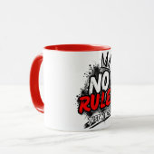 No Rules Grafik-Mug Tasse (Vorderseite Links)