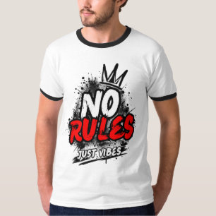 No Rules Grafik-T-Shirt T-Shirt