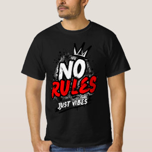 No Rules Grafik-T-Shirt T-Shirt