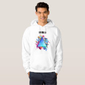 NO RULES – Neon Geometric Style Hoodie (Vorne ganz)