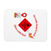 No Rush Keep It Cool Trucker Magnet (Horizontal)