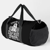 No Scrap Wood Just Pieces Duffle Bag (Rechte Ecke)