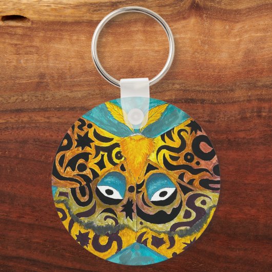 No Seeing Moth Schlüsselanhänger (Rückseite)