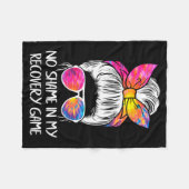 No Shame In My Recovery Game Sobriety Aa Na Anni  Fleecedecke (Vorderseite (Horizontal))