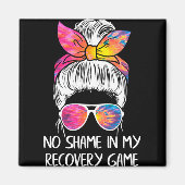 No Shame In My Recovery Game Sobriety Aa Na Anni T Magnet (Vorne)