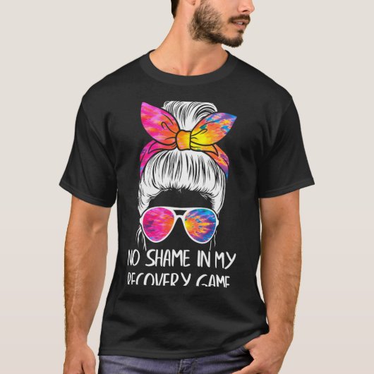 No Shame In My Recovery Game Sobriety Aa Na Anni T-Shirt (Vorderseite)
