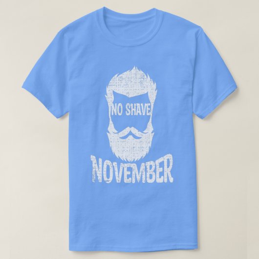 No Shave November Shave Bart Bartwuchs 3 T-Shirt (Design vorne)