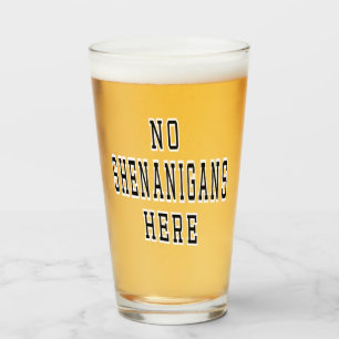 No Shenanigans Here Political Irish Zitat St Paddy Glas