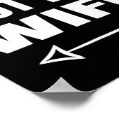 No She's Not My Wife Identity Not With Him  Poster (Ecke)