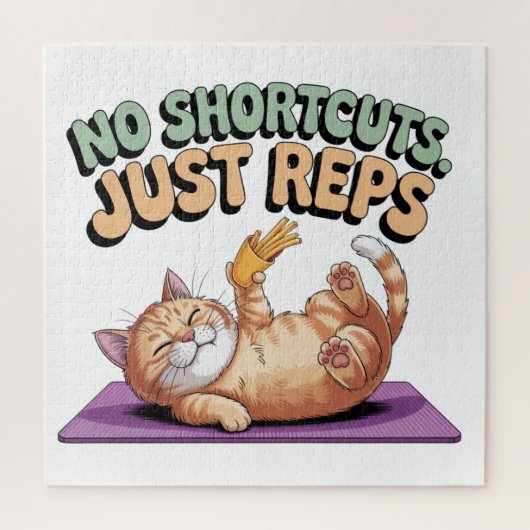 No Shortcuts. Just Reps Puzzle (Vertikal)