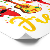 No Siesta Lasse Fiesta Sombrero Cinco De Mayo Part Poster (Ecke)