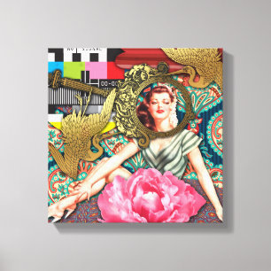 No-Signal - Cheeky Lady Leinwanddruck