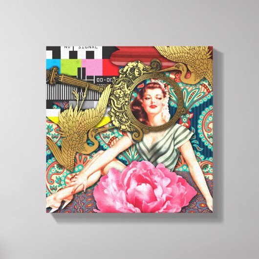 No-Signal - Cheeky Lady Leinwanddruck (Vorderseite)