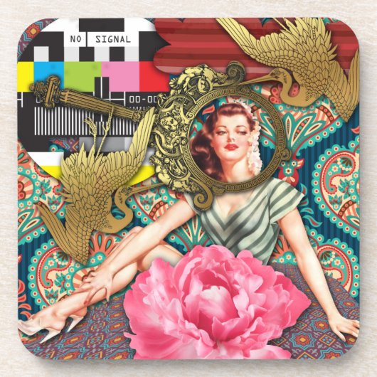 No-Signal - Cheeky Lady Untersetzer (Vorderseite)