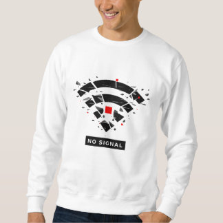 No Signal T-Shirt – Abstract Digital Disconnection Sweatshirt