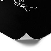 No Skateboarding Today, Sad Skater For Skateboardi Poster (Ecke)