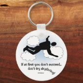 No Skydiving Schlüsselanhänger (Vorderseite)