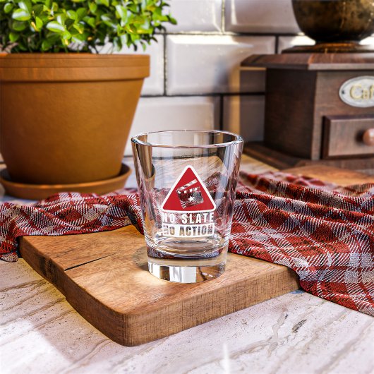 No Slate No Action - Funny Camera Team Schnapsglas