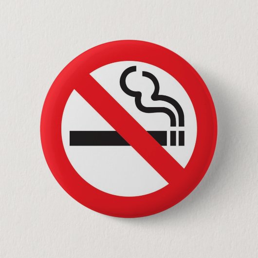 No smoking badge m button (Vorderseite)